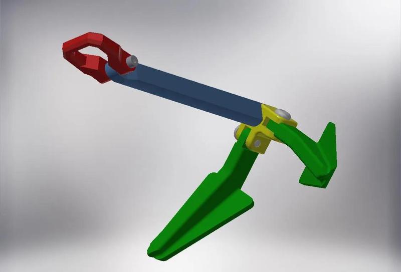 1/8 Scale RC Foldable Land Anchor for Winch   