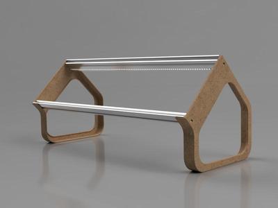 minimal eurorack stand