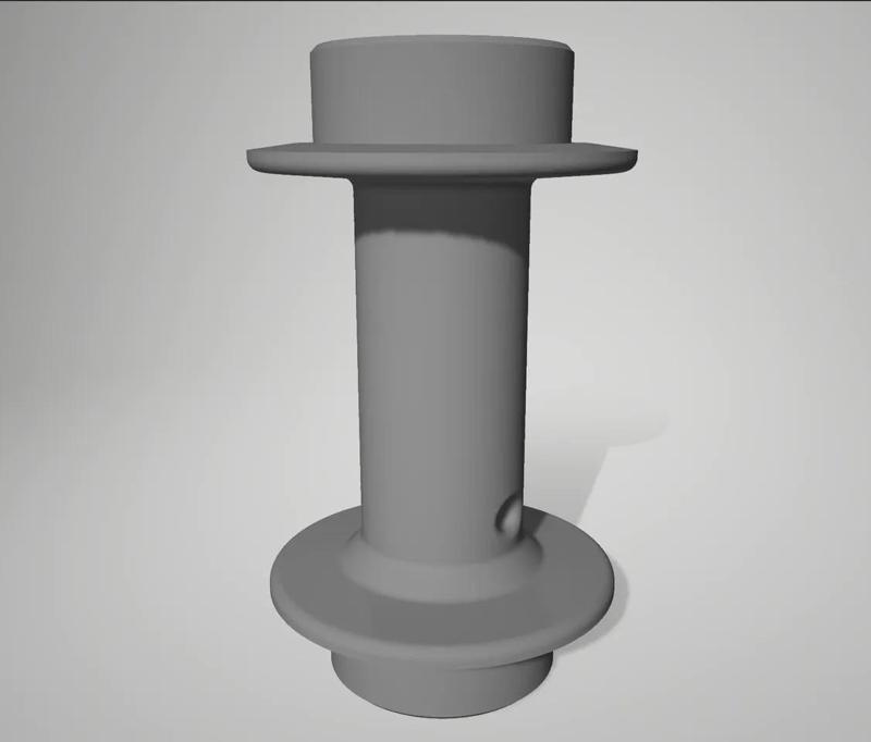 Winch drum for 3D Sets cars   