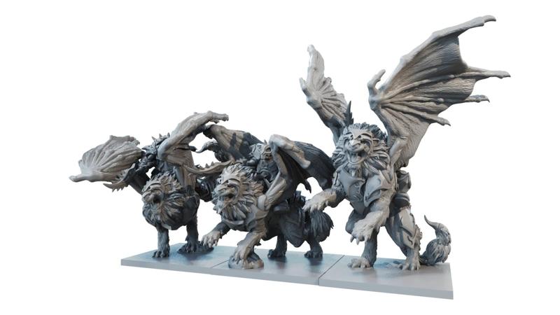 Mantic Games - Kings of War Riftforged Orc Helstrikers Manticore Riders