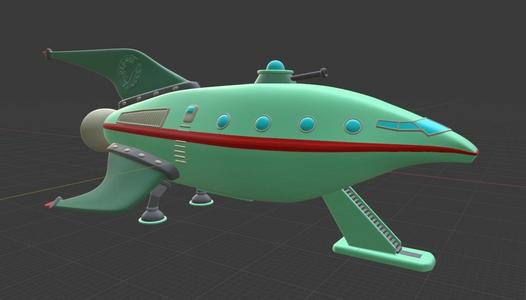 futurama space ship