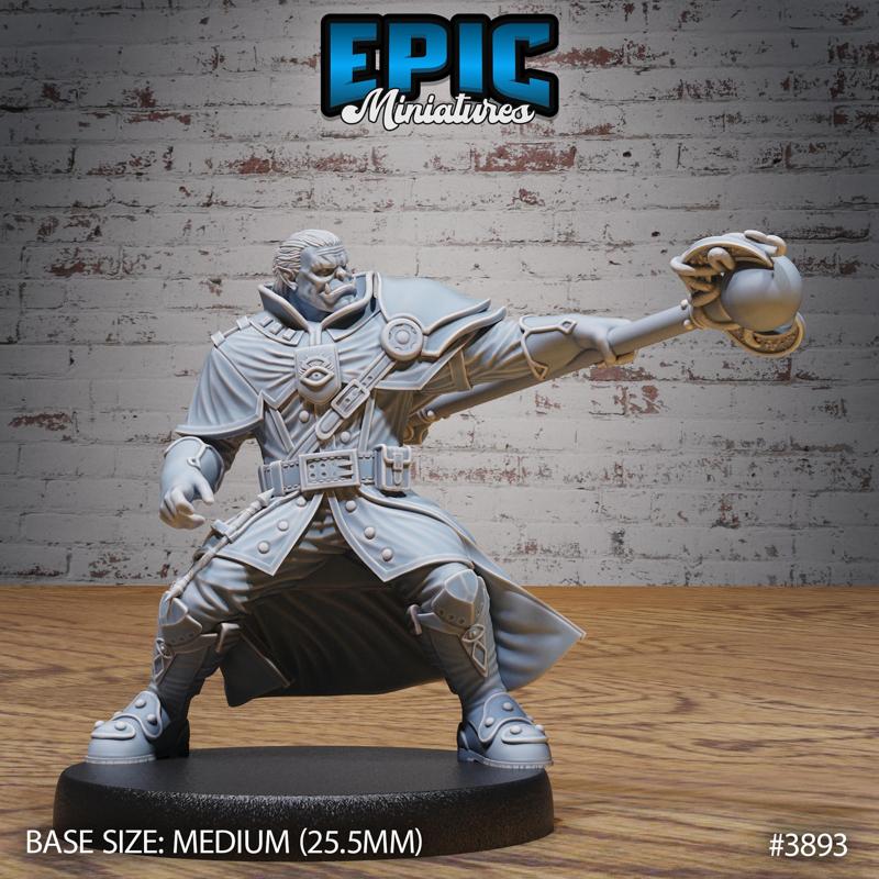 Orc Guild Mage Magic ‧ DnD Miniature ‧ Tabletop Miniatures ‧ Gaming Monster ‧ 3D Model ‧ RPG ‧ DnDminis ‧ STL FILE
