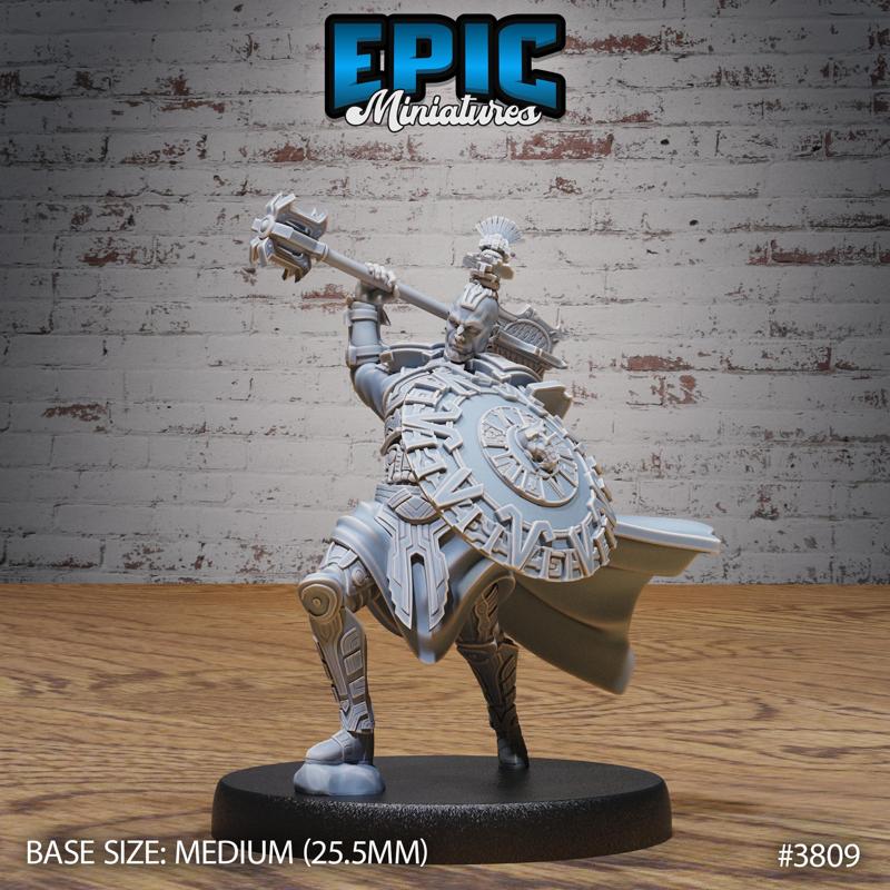 Native Jungle Champion Attack ‧ DnD Miniature ‧ Tabletop Miniatures ‧ Gaming Monster ‧ 3D Model ‧ RPG ‧ DnDminis ‧ STL FILE