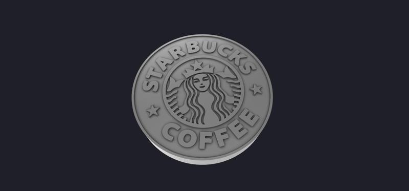 STARBUCKS COFFEE LOGO 3D MODEL
