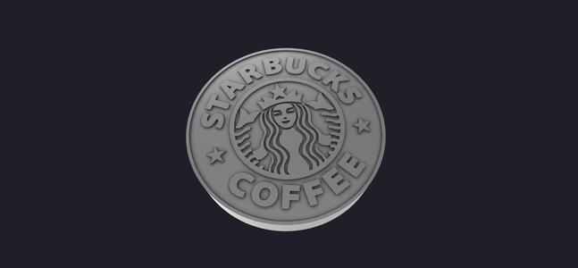 STARBUCKS COFFEE LOGO 3D MODEL
