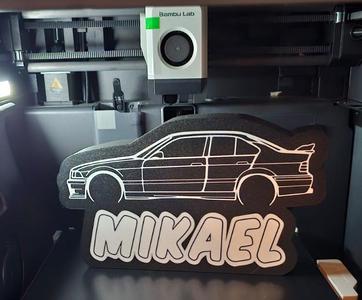 BMW E36 4 Dors Name Lamp