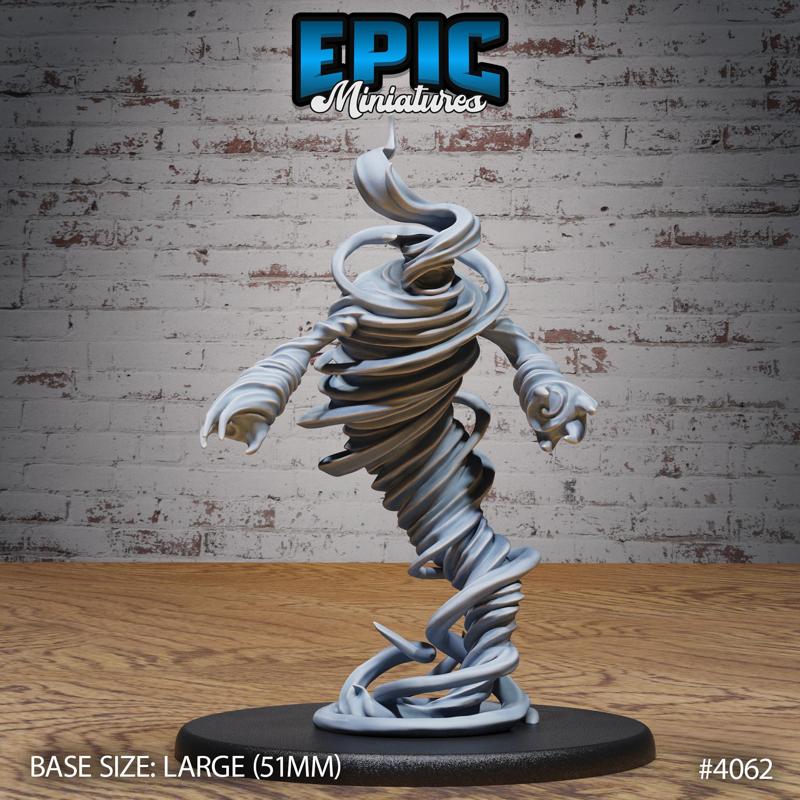 Elemental Air ‧ DnD Miniature ‧ Tabletop Miniatures ‧ Gaming Monster ‧ 3D Model ‧ RPG ‧ DnDminis ‧ STL FILE