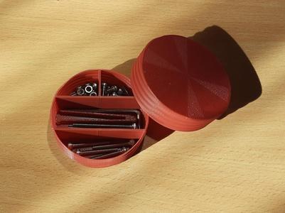quick vase mode screw container with 1/3/4/5 compartments and a twist
