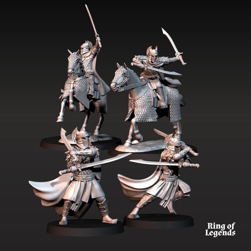 2x Dragon Army Guard - Foot and Mounted | Dragon Army | Fantasy | Ring of Legends