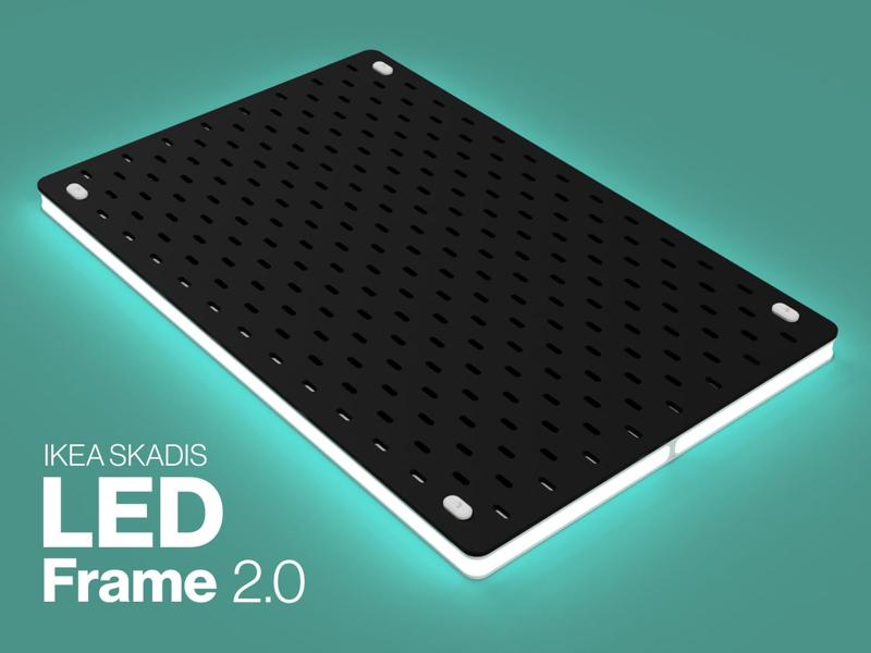 LED Frame 2.0 (Multiboard) for IKEA SKADIS