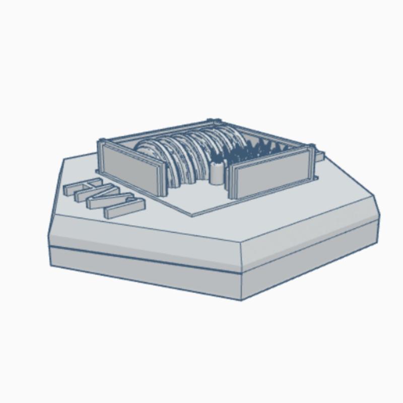 Military Power Station Hex Map Scale HMSMil018
