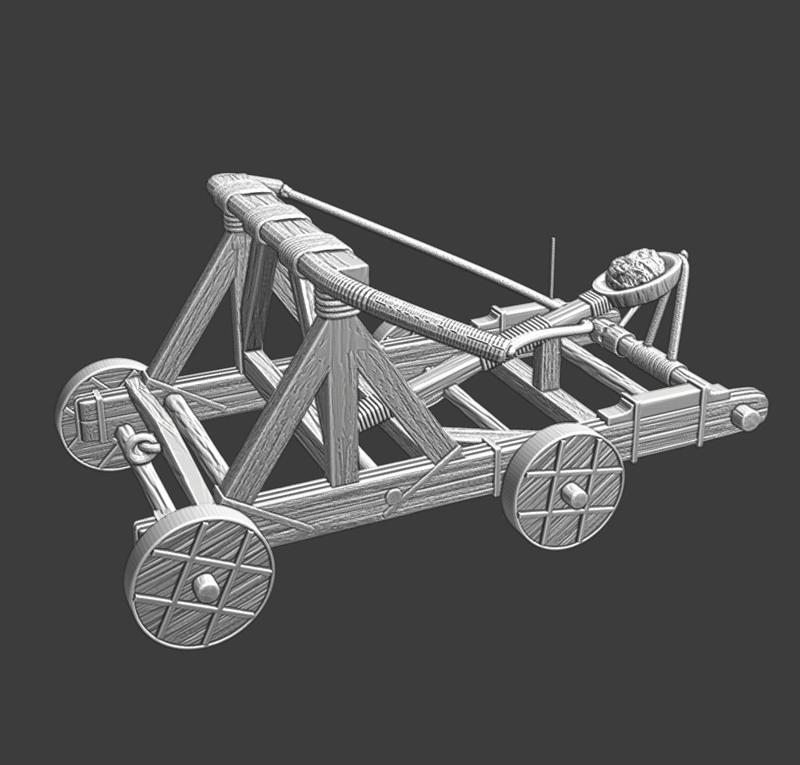 Medieval Siege Catapult - bow powered