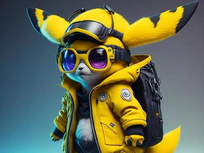 Stylish Pikachu Hueforge 3 Colors