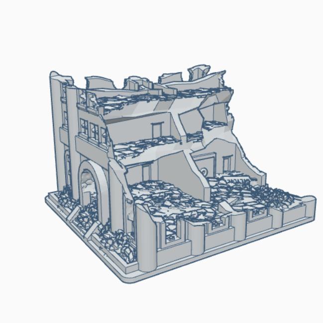Modern Ruined Bank MR020