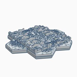 Modern Destroyed Stable with Hex Base MDHB026