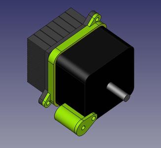 Stepper heat sink attachment
