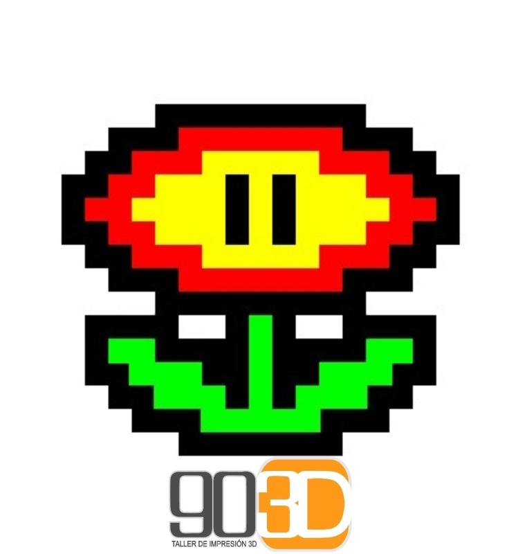 Fire Flower Lamp Mario 8bts