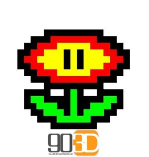 Fire Flower Lamp Mario 8bts