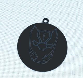 black panther key chain