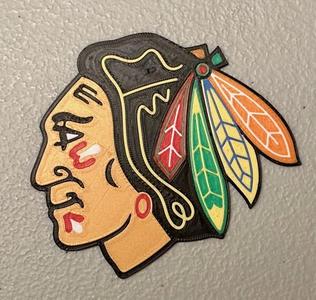 Multicolor Chicago Blackhawks Logo Magnet
