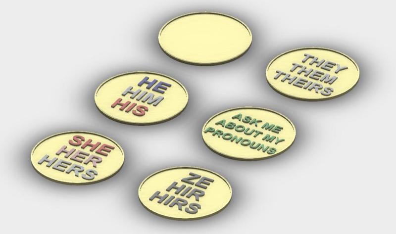 Pronouns Buttons