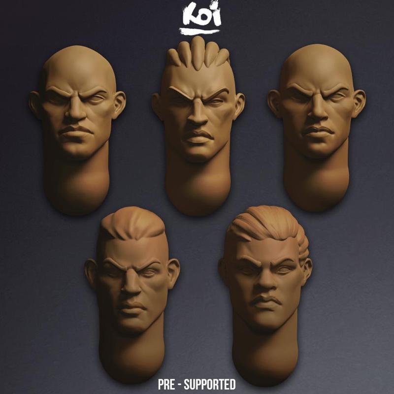 Praetorian Stormguard - Warrior Head Set