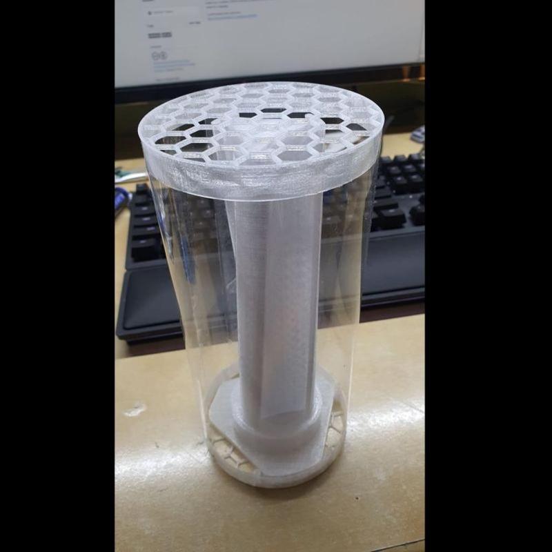 Christmas gift packaging tube endcap
