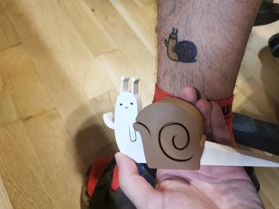 Symmetrical Door stop snail from "Adventure Time"