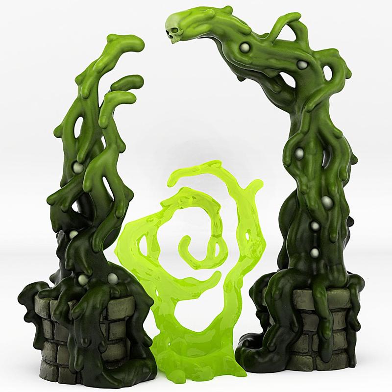 OOZE PORTAL WITH ITS SLIME SKULLS EFFECT
