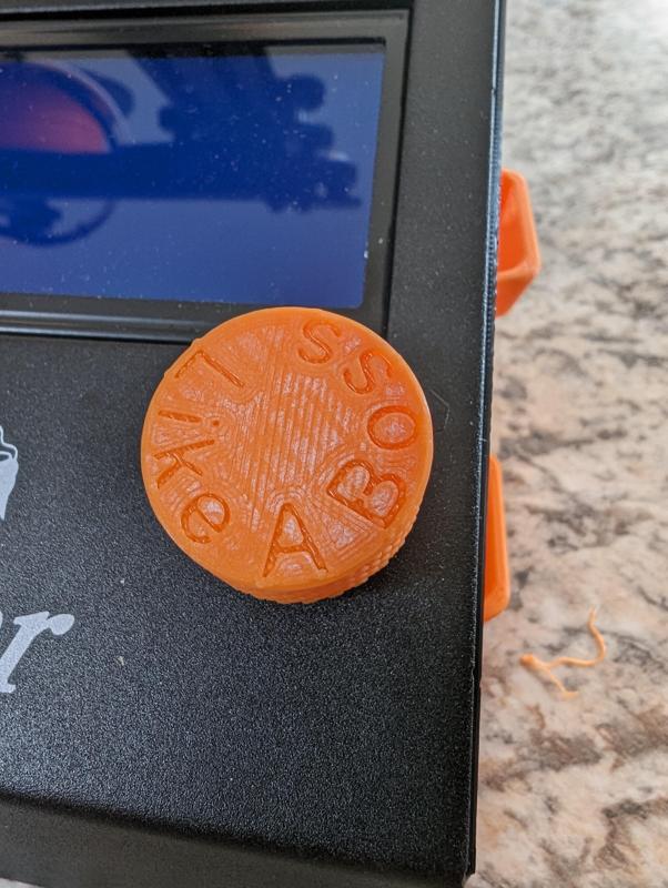 Knurled Ender 3 Pro Knob - Like A Boss Edition