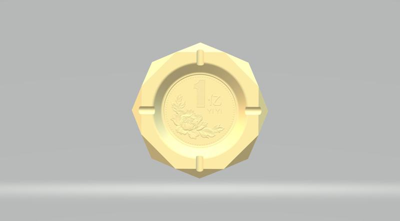 Chinese Lucky Ashtray 3D print model
