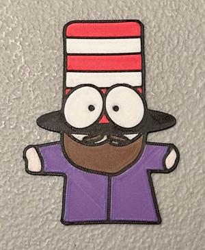 Multicolor Mr. Hat Magnet
