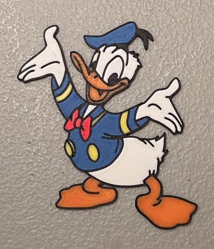 Multicolor Donald Duck Magnet