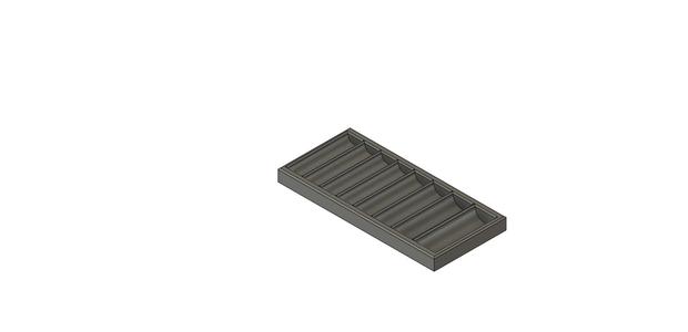 1/4 Socket set tray for metric deep sockets