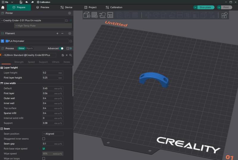 OrcaSlicer Profil Creality Ender 3-S1 PLUS