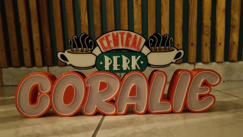 First name lamp Coralie FRIENDS