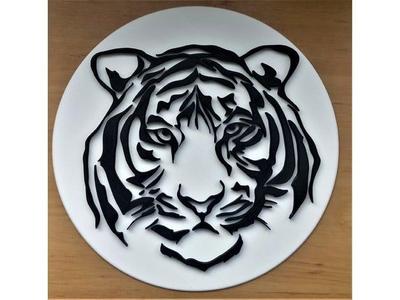 Tribal Tiger with/without plate