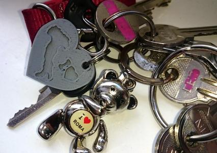 Keychain "I love Italy"
