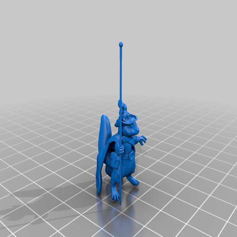 Squirrelfolk wizard with staff