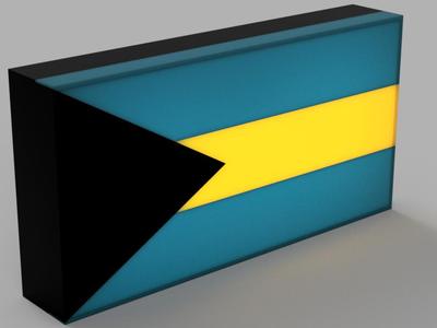 World Flags - Bahamas LED Lamp