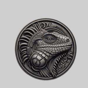 Iguana Animal Head Iguana Animal Medallion for CNC Router Laser & 3D Printer