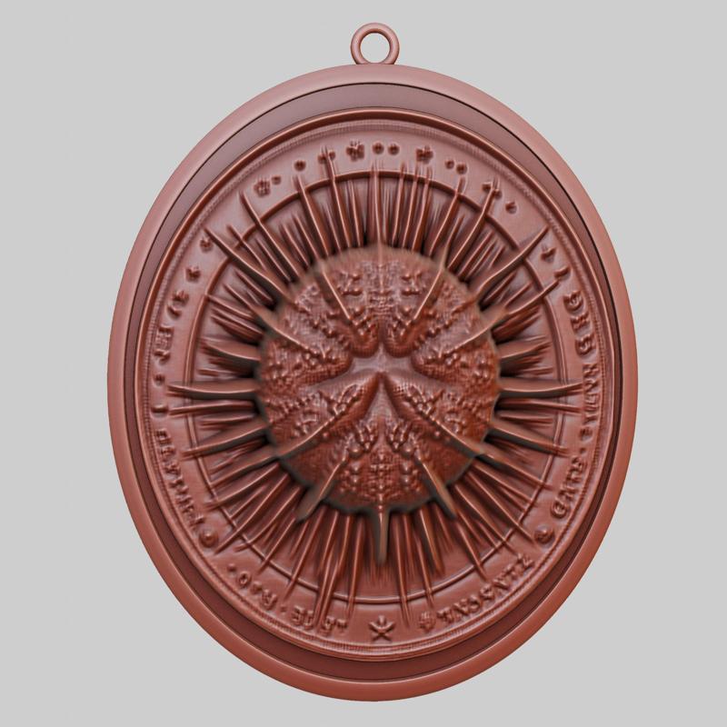 Sea urchin Animal Pendant Sea urchin Animal Necklace for CNC Router Laser & 3D Printer