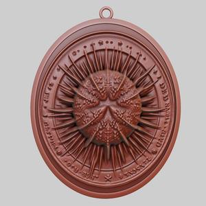 Sea urchin Animal Pendant Sea urchin Animal Necklace for CNC Router Laser & 3D Printer