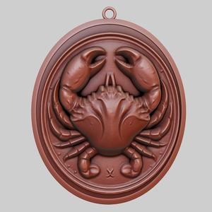 Crab Animal Pendant Crab Animal Necklace for CNC Router Laser & 3D Printer
