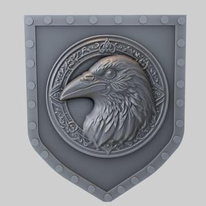 Crow Animal Wall Crow Animal Bust for CNC Router Laser & 3D Printer
