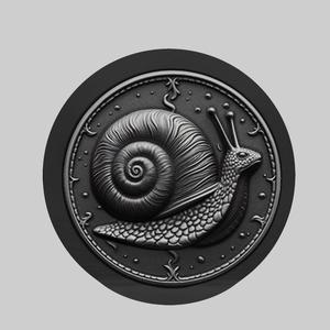 Snail Animal Head Snail Animal Medallion for CNC Router Laser & 3D Printer
