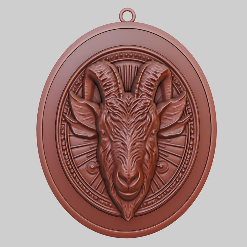 Goat Animal Pendant Goat Animal Necklace for CNC Router Laser & 3D Printer