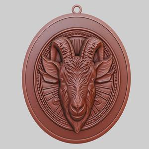 Goat Animal Pendant Goat Animal Necklace for CNC Router Laser & 3D Printer