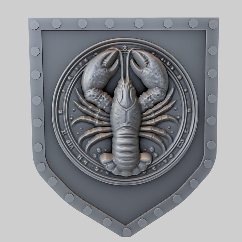 Lobster Animal Wall Lobster Animal Bust for CNC Router Laser & 3D Printer