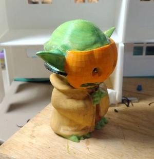 Halloween Yoda Pumpkin Mask